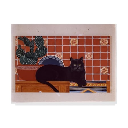 Jan Panico 'Russian Black Cats' Canvas Art,14x19